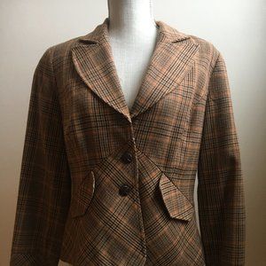 Women's Plaid Blazer